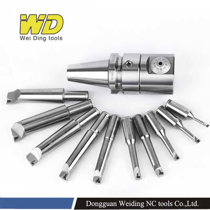 

BT40 NBJ16 12pcs set boring tool suite NBJ16 SET fine-tuning fine boring CNC Machine Tools Boring Cutter
