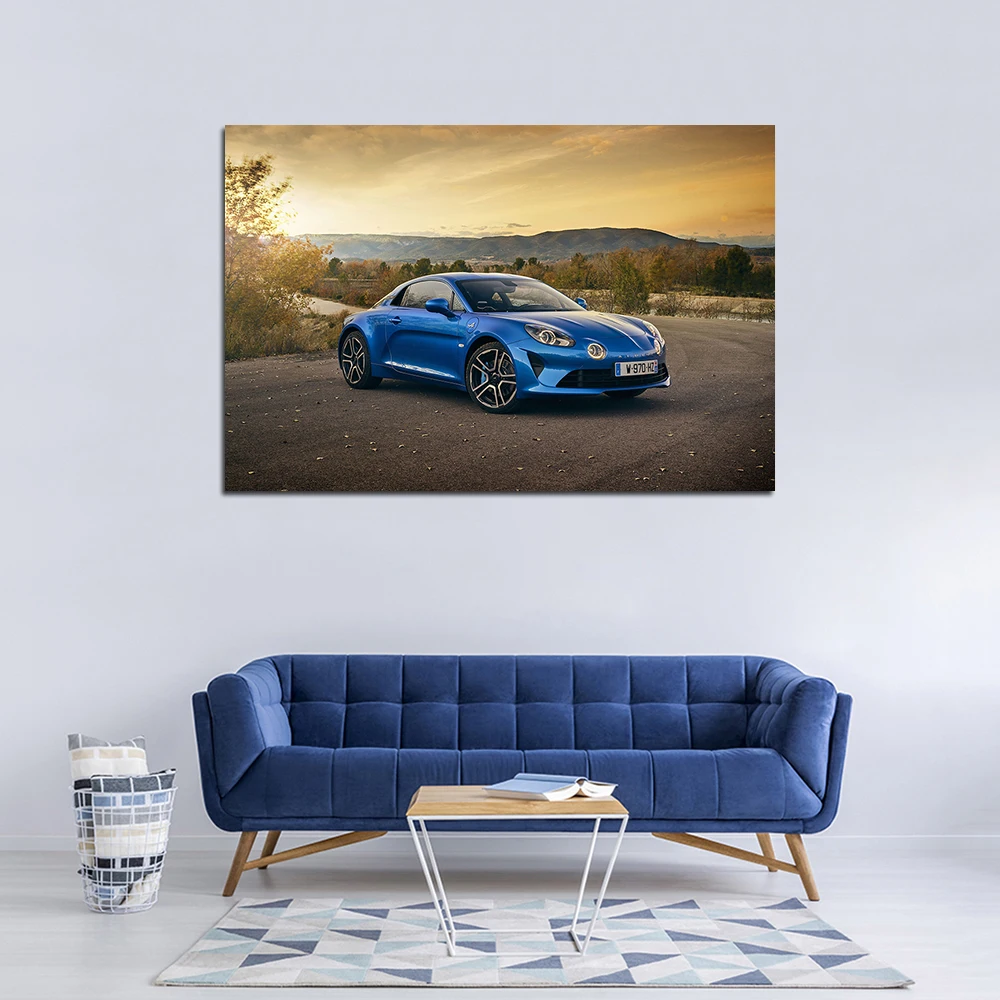 Alpine A110 Supercar Posters and Prints Canvas Painting Modern Wall Picture For Living Room Decor