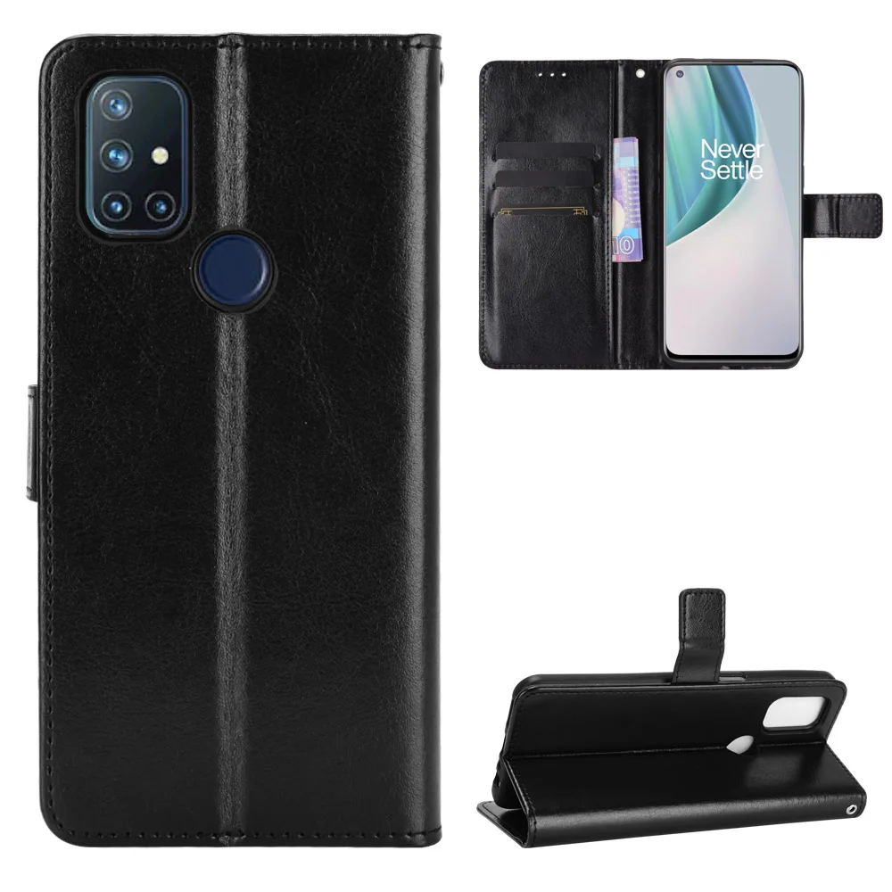 For One Plus Nord N10 5G Case classic Flip Luxury PU Leather Phone Case For Oneplus Nord N100 N 10 100 1+Nord N10 5G Case Cover