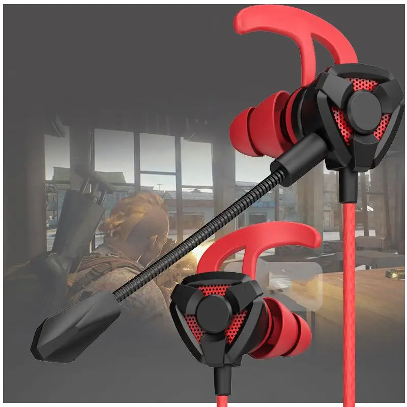 3.5mm Wired Gaming Earphone For Pubg PS4 CSGO Dual Mic Games Headset with Volume Control PC Computer Gamer Headset For Xbox one