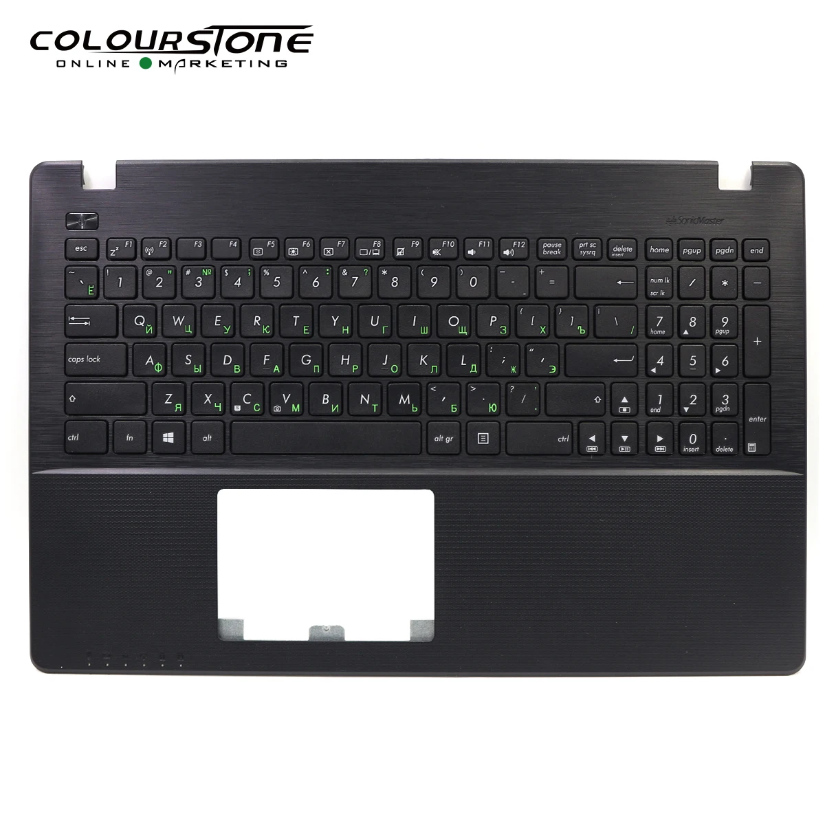 Ru Keyboard Laptop untuk ASUS X550 X550C X550CA X550J X550L X550LA X550LD X550LN dengan Penutup Cangkang C Keyboard Penutup Abu-abu Perak