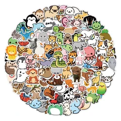 10/30/50/100PCS Mix Cute Anime Animal Stickers Car Motorcycle Travel Luggage Phone Guitar Laptop Cartoon Sticker Decal Kid Toys