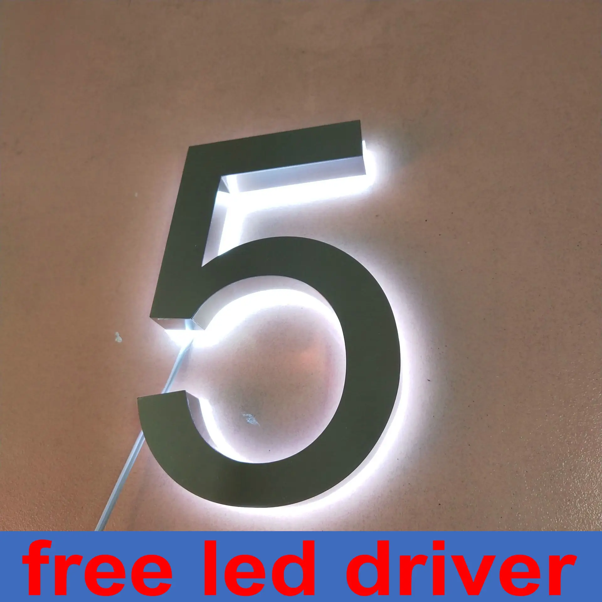 custom led light letters outdoor backlit light house numbers 3d illuminated letters sign