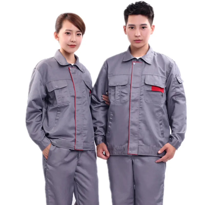 New Work Clothing Sets Men Women Reflective Jackets+Pants Spring Autumn Machine Repair Welder Workshop Overalls Working Uniforms