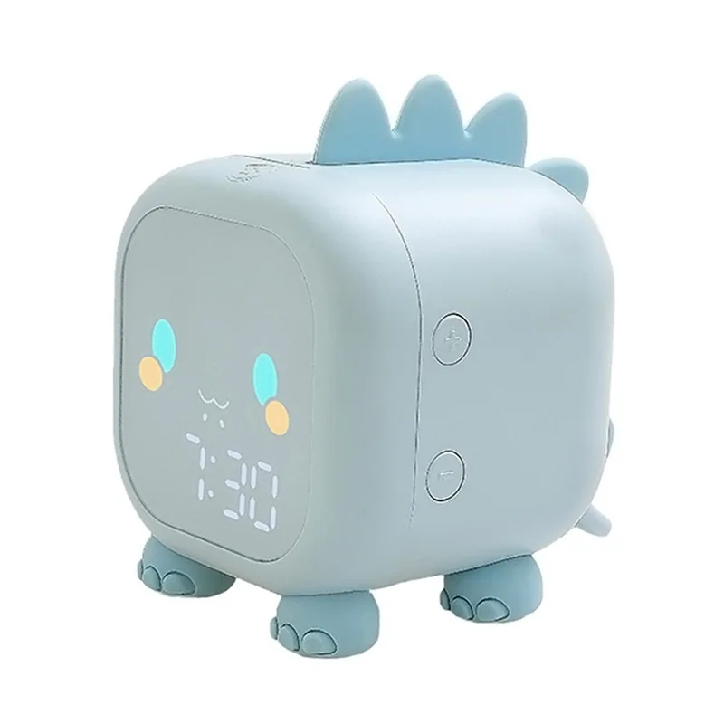 Lampe LED en Silicone originale, alarme intelligente USB, chronométrage vocal, design de dessin animé, pour chambre à coucher, Protection des yeux, veilleuse, offre spéciale