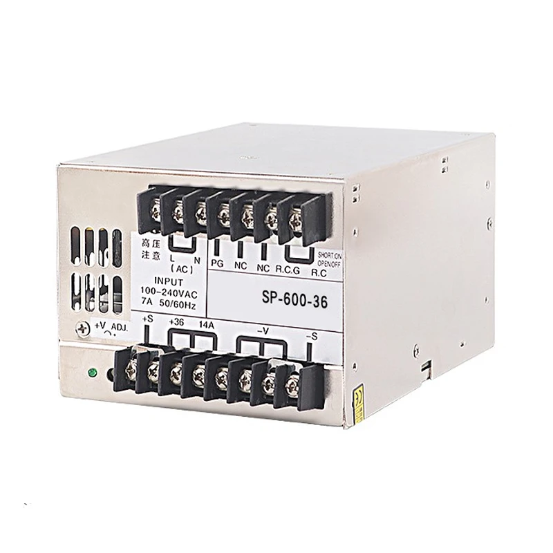 SP-500/600 -12/24/36/48V DC stabilized voltage with PFC function 500W 600W 25A switching power supply