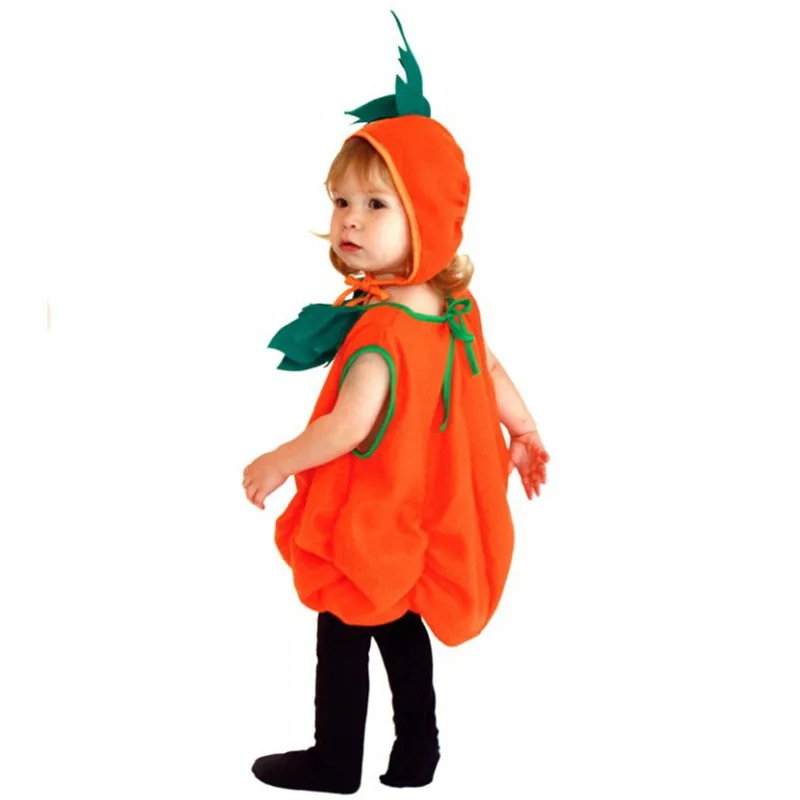 

Милые детские костюмы на Хэллоуин унисекс, детские комбинезоны с тыквой, пижамы для косплея, карнавальное платье Пурима, Рождественское сценическое платье для ролевых игр