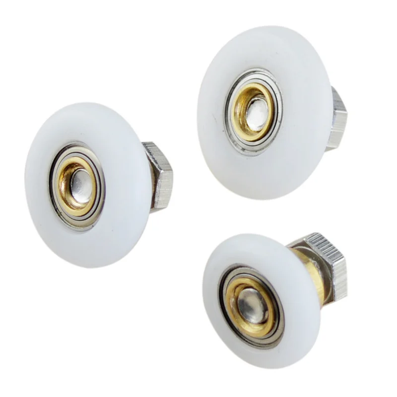 5pcs 19/23/25/27mm Diameter sliding Shower Door Replacement Wheel Roller casters furniture castors Runners Wheels