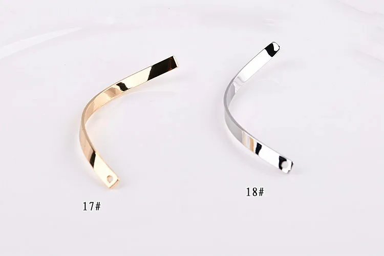 Temperament Simple Fashion Curve Round Personality Geometric Earring Accessories DIY Handmade Earring Earrings Material(4pieces)