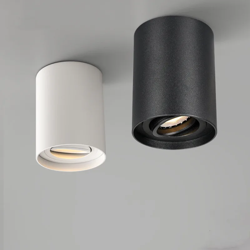 Surface Mounted Ceiling Light 9W 12W 15W LED Downlight GU10 Bulb Replaceable Spot Light Beam Angle Adjustable AC110V 220V