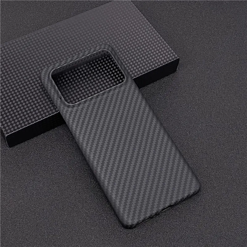 Real Carbon Fiber Lens Protection Phone Case for Xiaomi Mi 11 Ultra Carbon Fiber Hard Cover Cases