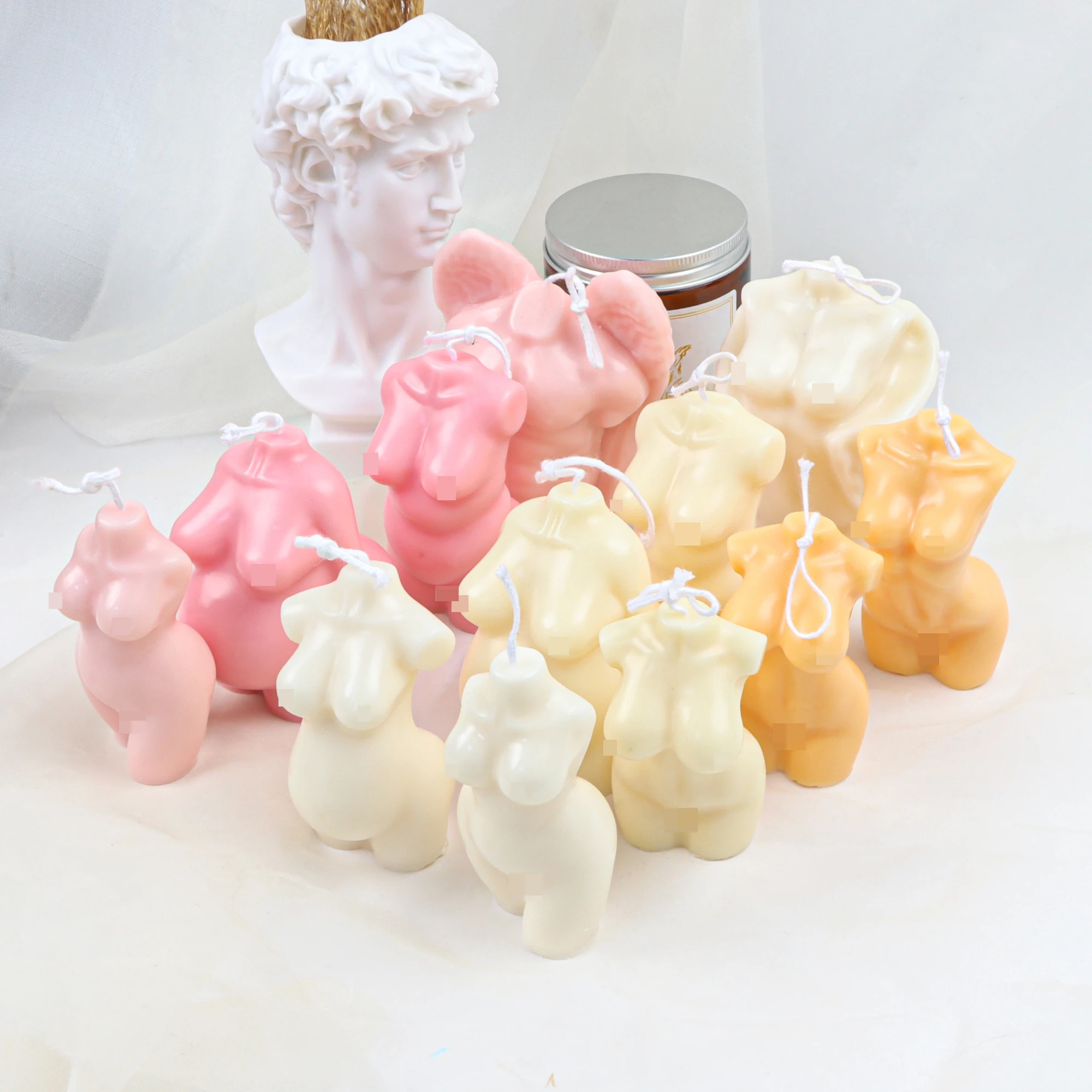 3D Sexy kobieta świeca silikonowa foremka 3D pulchna kobieta dla robienie mydła forma odlewnicza z żywicy epoksydowe DIY ozdoby tatuaże do ciała do