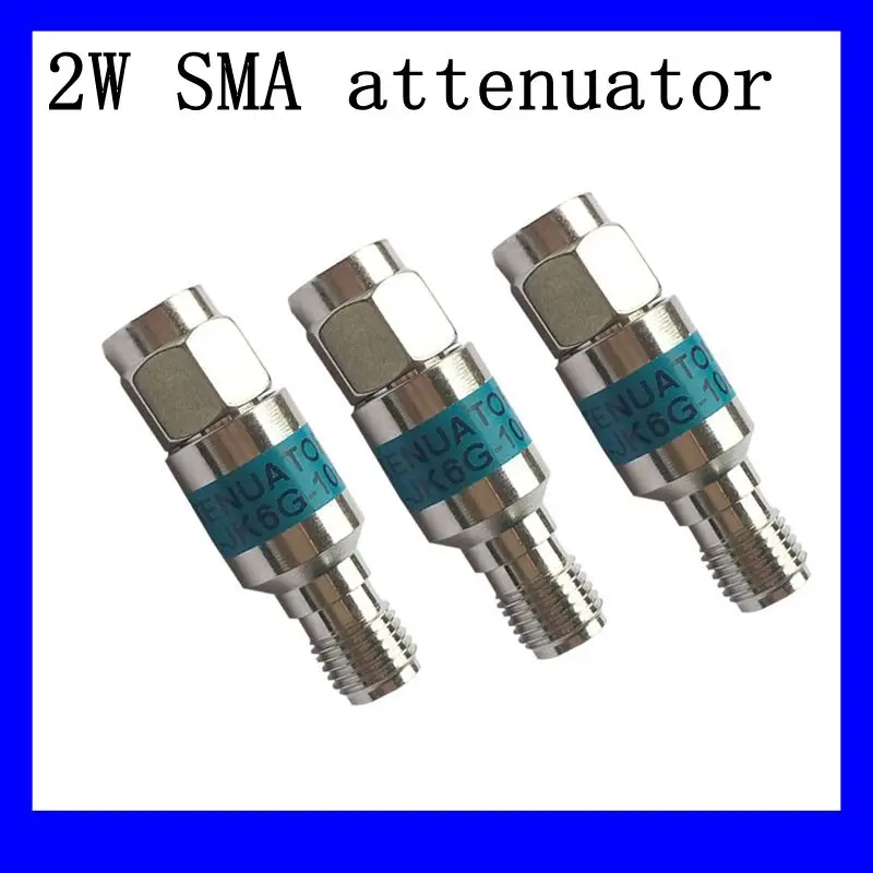 

2W SMA male to SMA female Coaxial RF Attenuator, DC to 6.0GHz 50ohm 1,2,3,5,6,10,15,20,30db