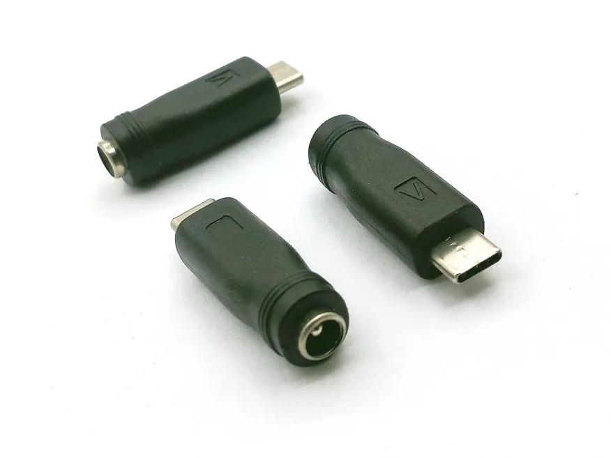 Imagem -02 - Cabo Adaptador de Alimentação 5.5 mm x 2.1 mm Cabo Carregador Interno de dc Fêmea para Usb tipo c 3.1 Macho