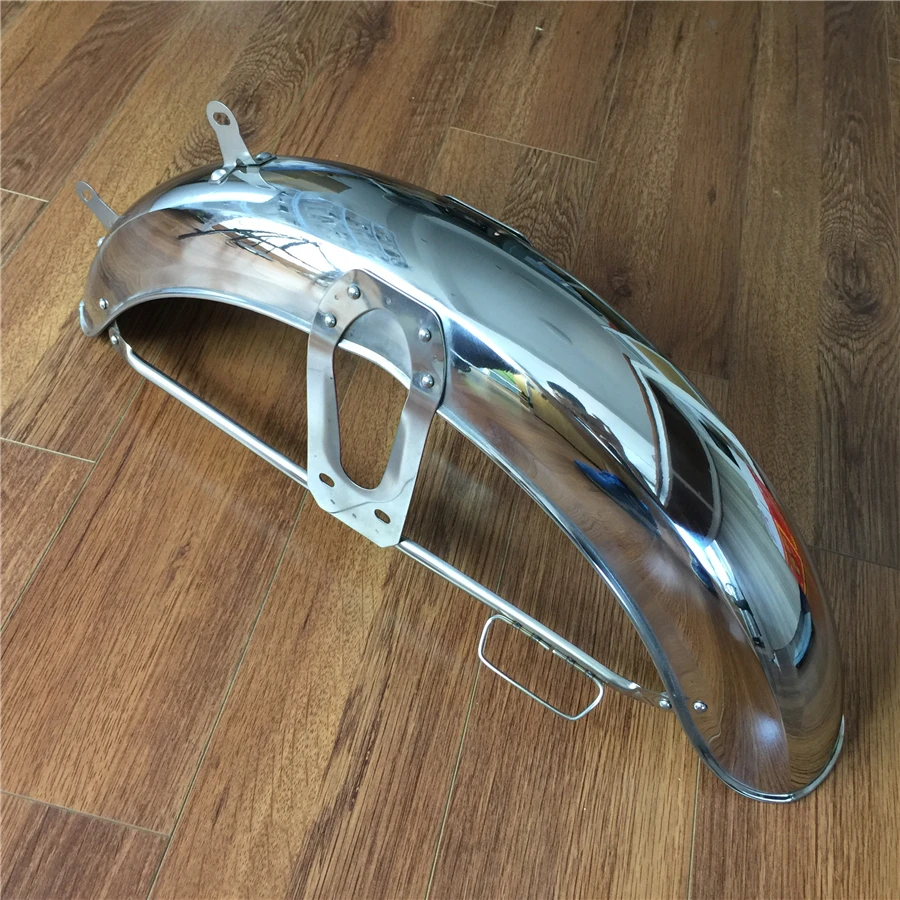 Motorcycle Mudguards for The First Jialing JH70 Motorcycle Front Fender Front Fender All Stainless Steel Awning Free Shipping