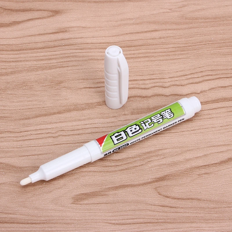 1 шт. водонепроницаемый Перманентный белый чернильный маркер ручка для рисования канцелярские принадлежности Инструменты для письма