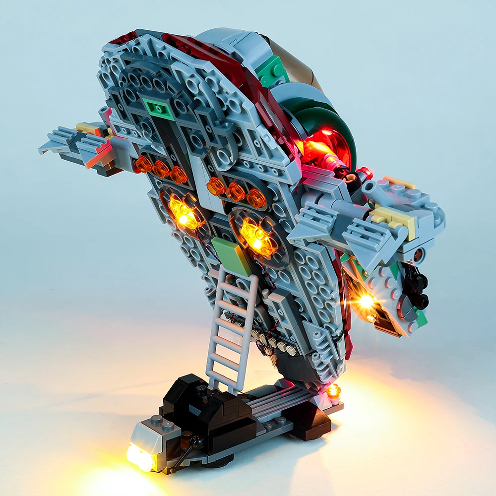 EASYLITE LED Licht Up Kit Für 75312 Boba fett der Starship Block DIY Spielzeug Bausteine Beleuchtung Set NICHT Enthalten modell