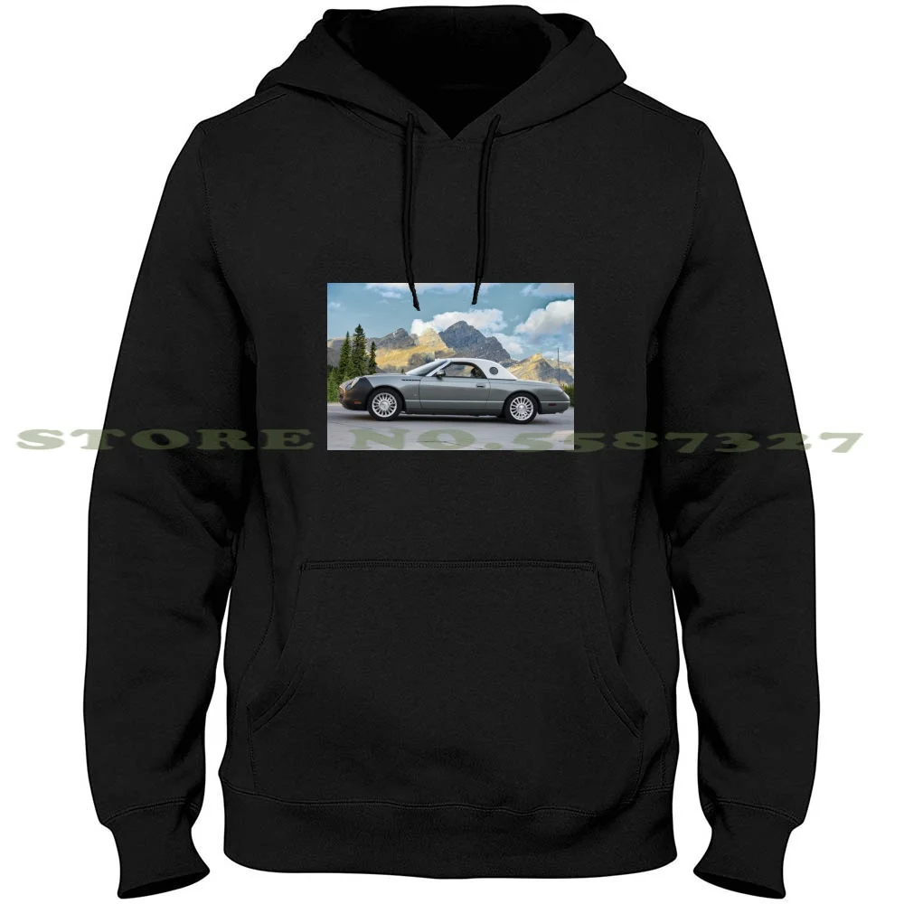 2004 Ford Thunderbird Landau Long Sleeve Hoodie Sweatshirt Automobile Auto Automotive Car Transportation Vehicle Travel Vintage