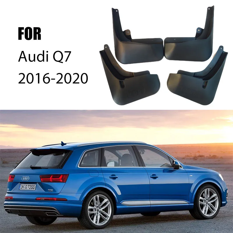 FOR Audi Q7 4M 2016 2017 2018 2019 Mudguard Fenders Mud Flap Guards Splash Mudflaps Car Accessories Auto Styline Front Rear 4pcs