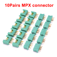 10 pairs MPX Connector plug RC 24K Connector Goldplated aeromodelling field Accessories For RC Tools Parts