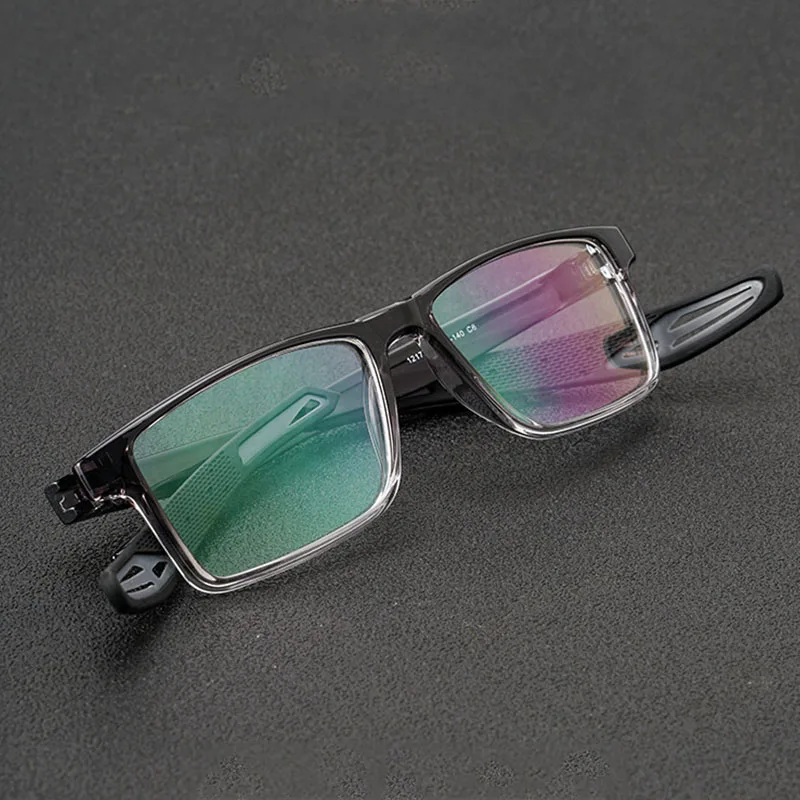 Ultralight Non-slip Sports Riding Reading Glasses Men TR90 Adjustable Hanging Neck Presbyopic Glasses Fashion Full Rim 25 75 175