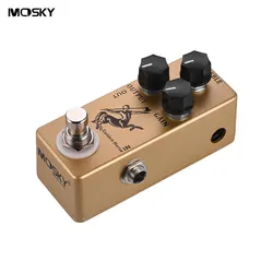 MOSKY Goldene Pferd Overdrive Gitarre Effekt Pedal 3 Funktions Knöpfe Pedale Gitarre Zubehör Fuzz Pedal Reverb Unterstützung