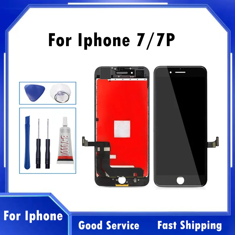 Whole Sale LCD Display For Iphone 7 7P Touch Glass Display LCD Digitizer Screen Replacement With Good 3D Touch For 7 7 PLus