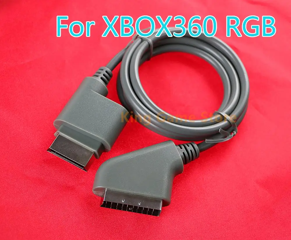 1pc/lot 1.8m/6FT RGB Scart Video HD TV AV Cable For XBOX 360 Version Game Console Video Cable For Microsoft Xbox 360 Accessories