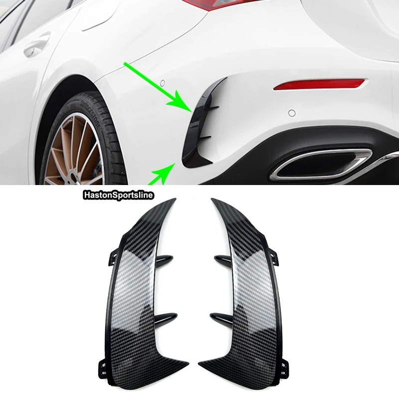 

W177 Rear Bumper Lip Splitter Diffuser Flicks Canards Fender Clip For Benz A Class W177 Sedan A180 A200 A220 A250 A35 2018+