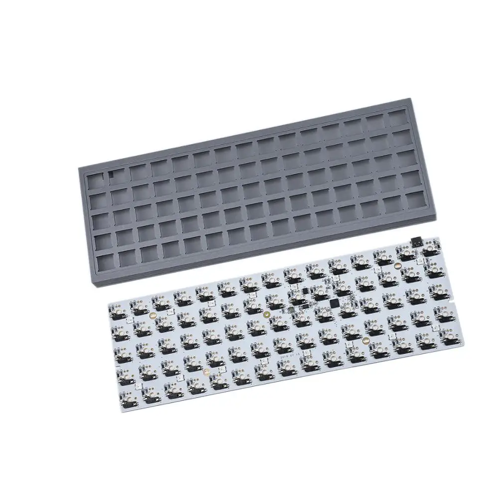 Idobao x YMDK ID75 Keys Ortholinear Layout VIA Anodized Aluminum Case Plate hot-swappable Hot Swap PCB Mechanical Keyboard Kit