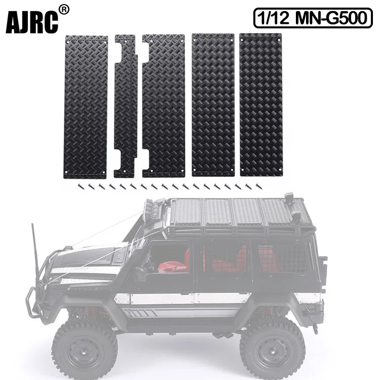 

1:12 Mn-g500 Luggage Rack Metal Anti-skid Plate Roof Decoration Plate 1/12 Remote Control Car Parts