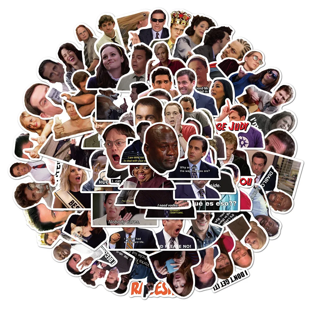 10/50/100PCS TV Show Funny Meme Emoticons Stickers Aesthetic Laptop Phone Fridge Waterproof Graffiti Decal Sticker Packs Kid Toy