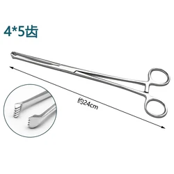 Tissue forceps Cervical forceps Gynecological forceps Mouse tooth forceps Surgical instruments straight and curved