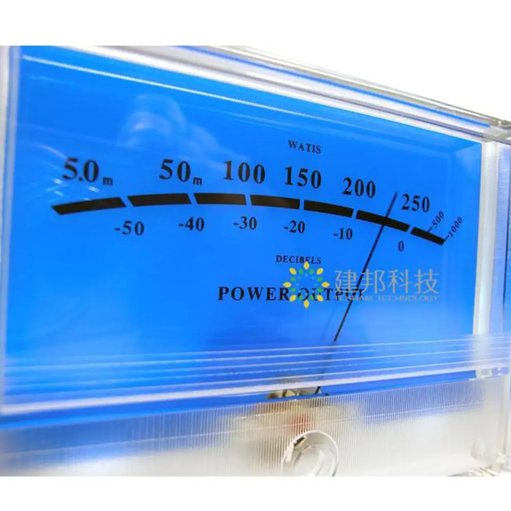 Cabeça lisa do poder com luminoso, VU, DB, poder, descarga, pré-amplificador, áudio