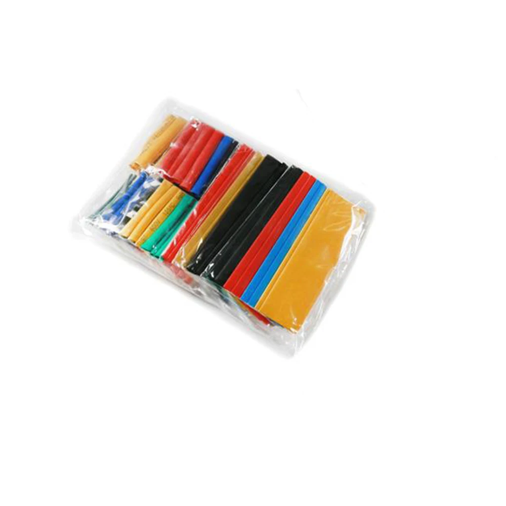 328PCS/LOTE Heat Shrink Tube Kit Shrinking Assorted Polyolefin Insulation Sleeving Heat Shrink Tubing Wire Cable 8 Sizes 2:1