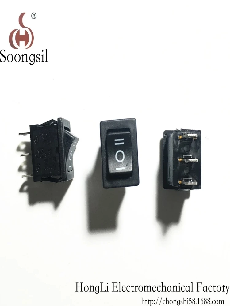 5Pcs Rocker Switch Mini On/Off/On Latching 3Pin 3 Position Car Dashboard 15*10MM SPDT New Promotion Toggle Switch