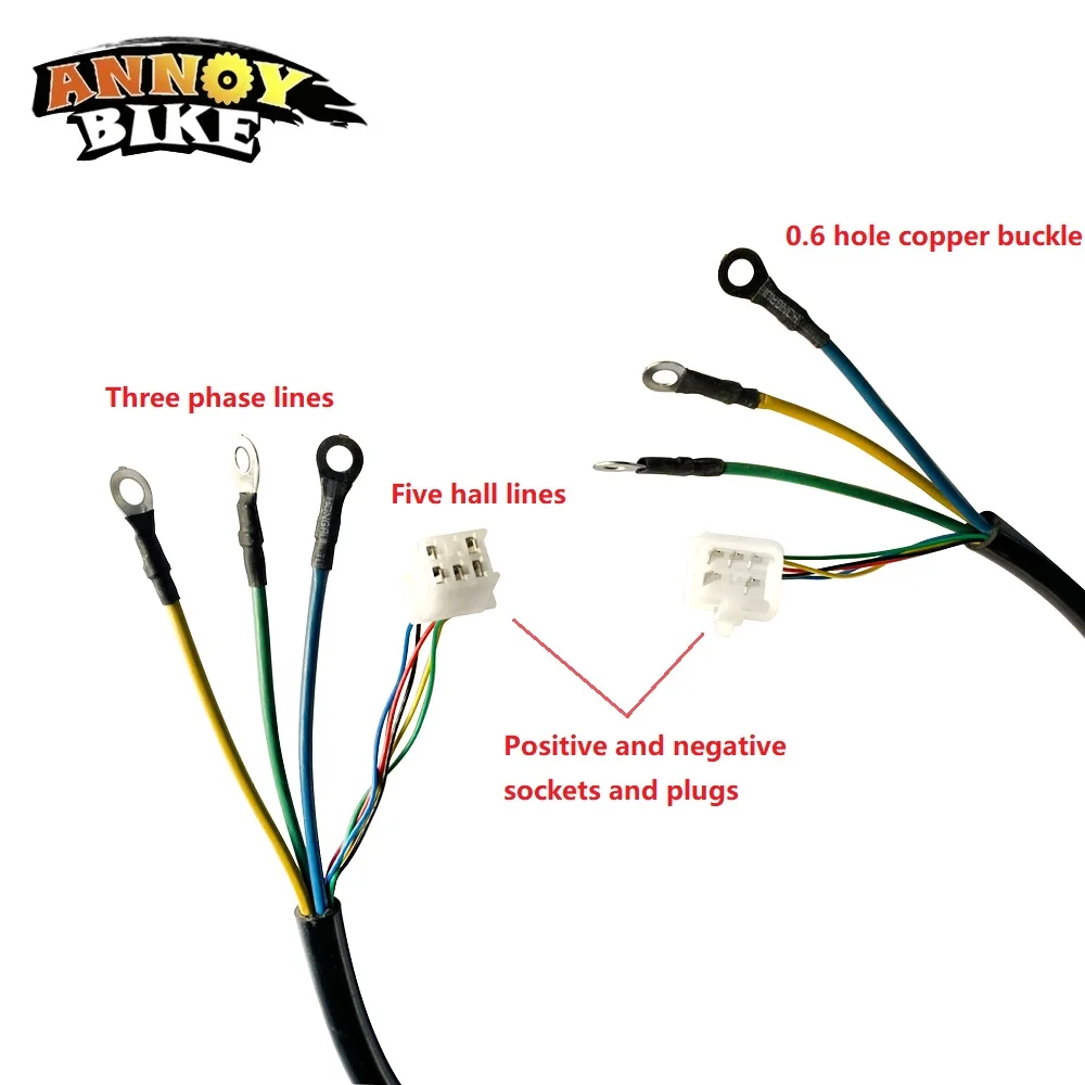 8 Core 4/5/6 prolunga quadrata filo di rame bici elettrica moto motore Brushless linea accessori ad alta temperatura