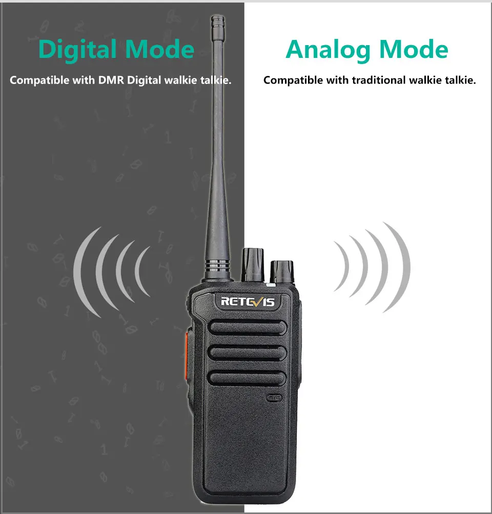 DMR Digital Walkie Talkie 5W Retevis RT43 UHF 400-480 MHz 32CH Radio Communicador USB Charger Two-way Radio Digital Analog Radio