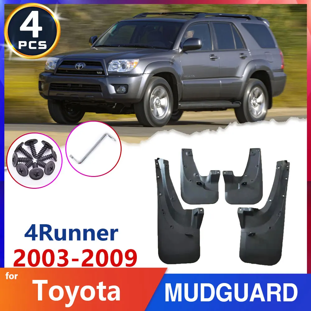 Car Mudflap Fender Mudguard for Toyota 4Runner 4 Runner SUV 2003~2009 2004 2005 2006 Splash Mud flap Guard Car Accessories Goods