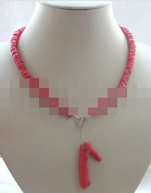 

huij 004906 Beautiful 18" red coral necklace - GP clasp discount 40%