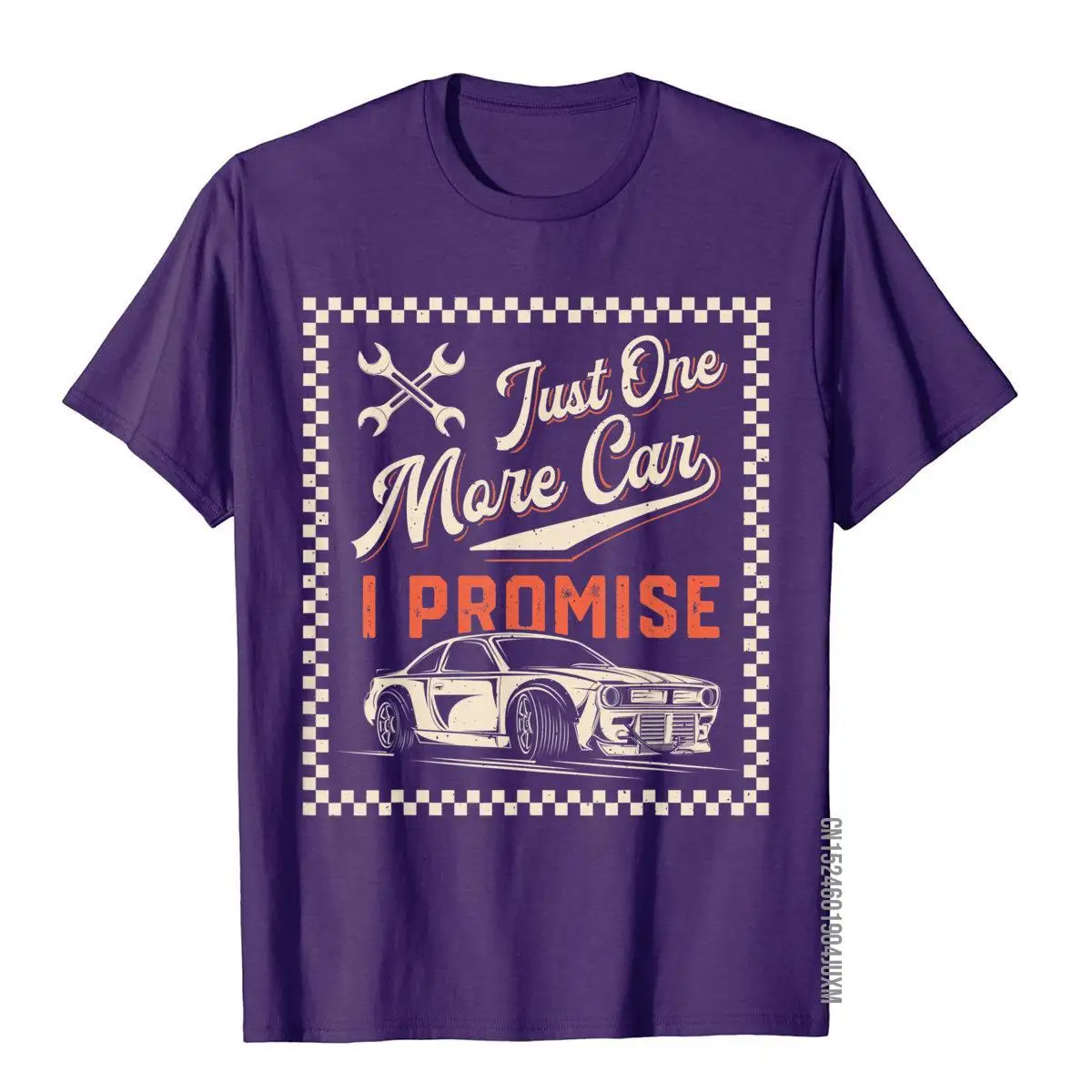 Just One More Car I Promise Funny Auto Mechanic Vintage Gift T-Shirt Tops Tees Fashion Design Cotton Boy Top T-Shirts Normal