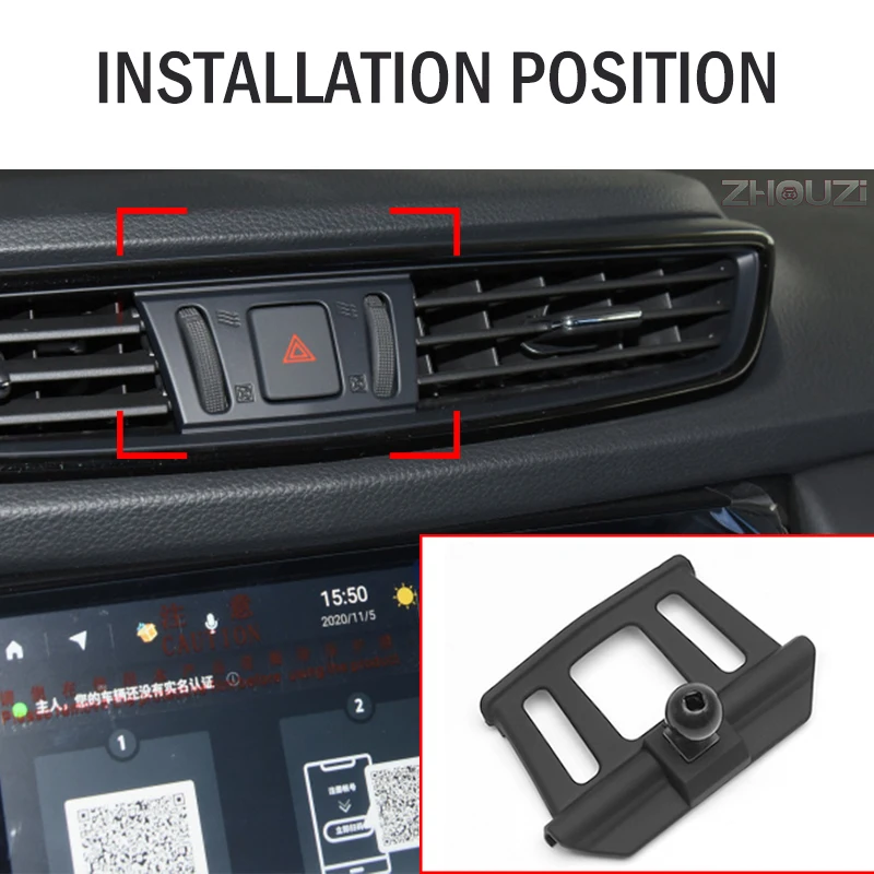 Car Mobile Phone Holder Air Vent Stand GPS Gravity Bracket For Nissan Qashqai J11 2016 2017 2018 2019 2020 2021 Car Accessories