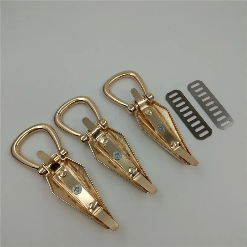 (10pieces/lot) factory wholesale luxury handbags handbags shoulder straps link buckle metal bag hook hardware accessories