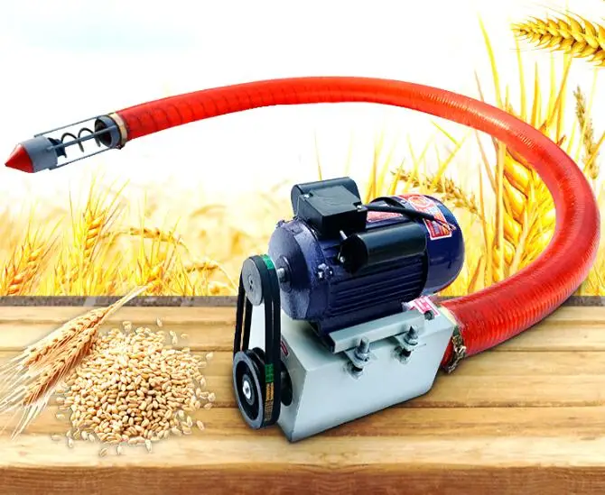 Grain suction machine 100mm*10 meters farm Household hose pumping machine Vehicle-mounted spiral corn and wheat dumping machine