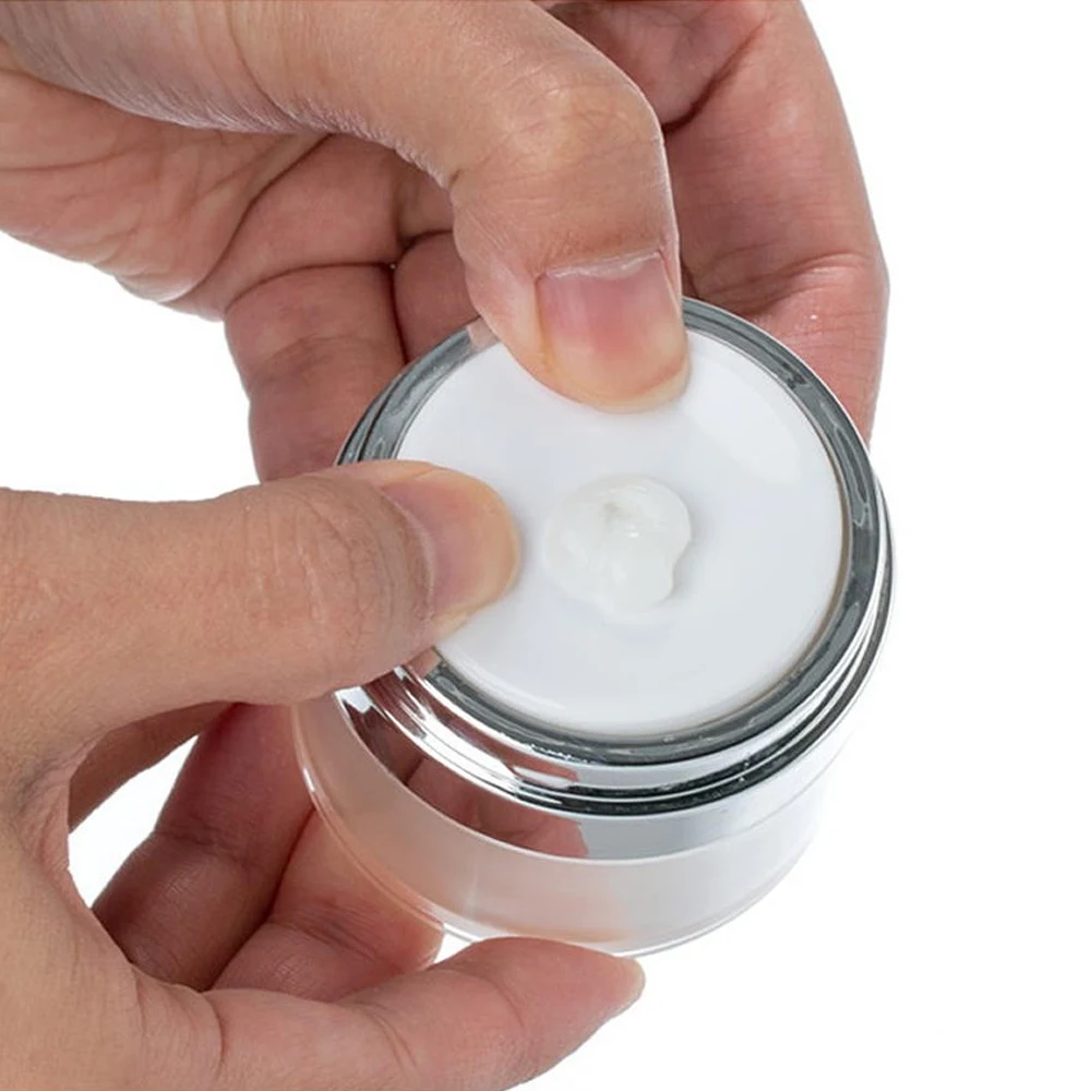 1pc 15g 30g 50g Cosmetic Jar Empty Acrylic Cream Cans,Press Cream Jar,Vacuum Bottle,Sample Vials,Airless Cosmetic Container New