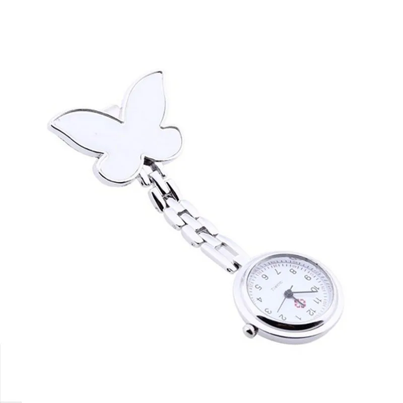 Verpleegster Horloge Nurse Watch Women Fashion Butterfly Nurse Clock Clip-on Fob Watches Brooch Pocket Watch Reloj Enfermera