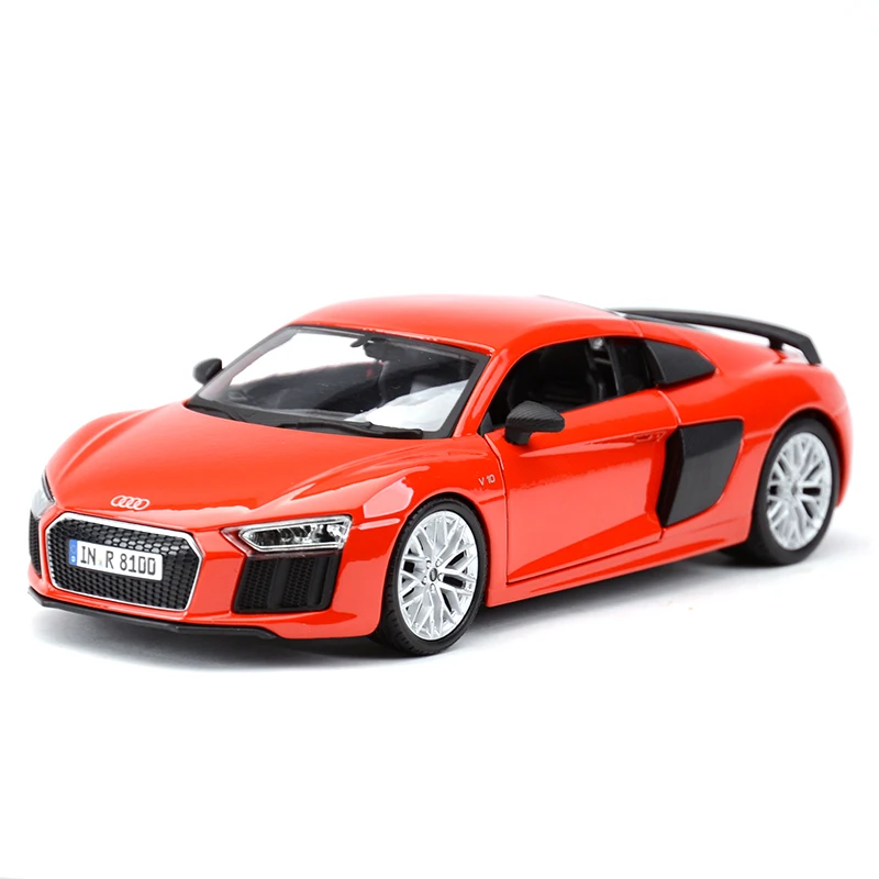 Maisto 1:24 Audi R8 V10 Plus Sports Car Static Die Cast Vehicles Collectible Model Car Toys