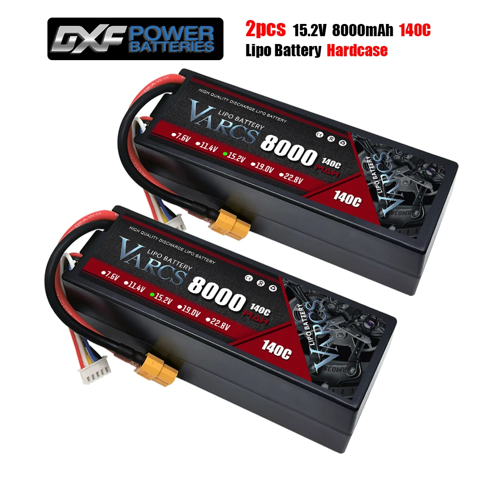 VARCS Battery Lipo 2S 3S 4S 8000mAh 140C 280Cwith XT60 EC5 TRX T/DEANS XT90 XT150 Plug for RC 1/8 Buggy Truck Off-Road Car