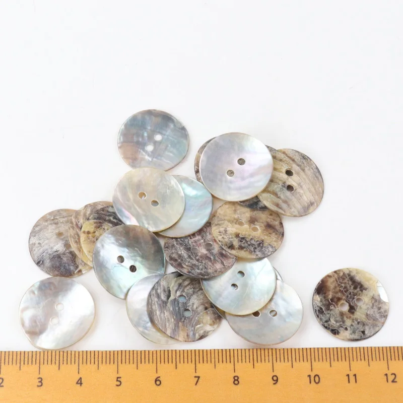 50PCS 20/18/15/12/10mm Natural Shell Sewing Buttons Color Japan Mother of Pearl MOP Round Shell 2 Hole Button Sewing Accessories