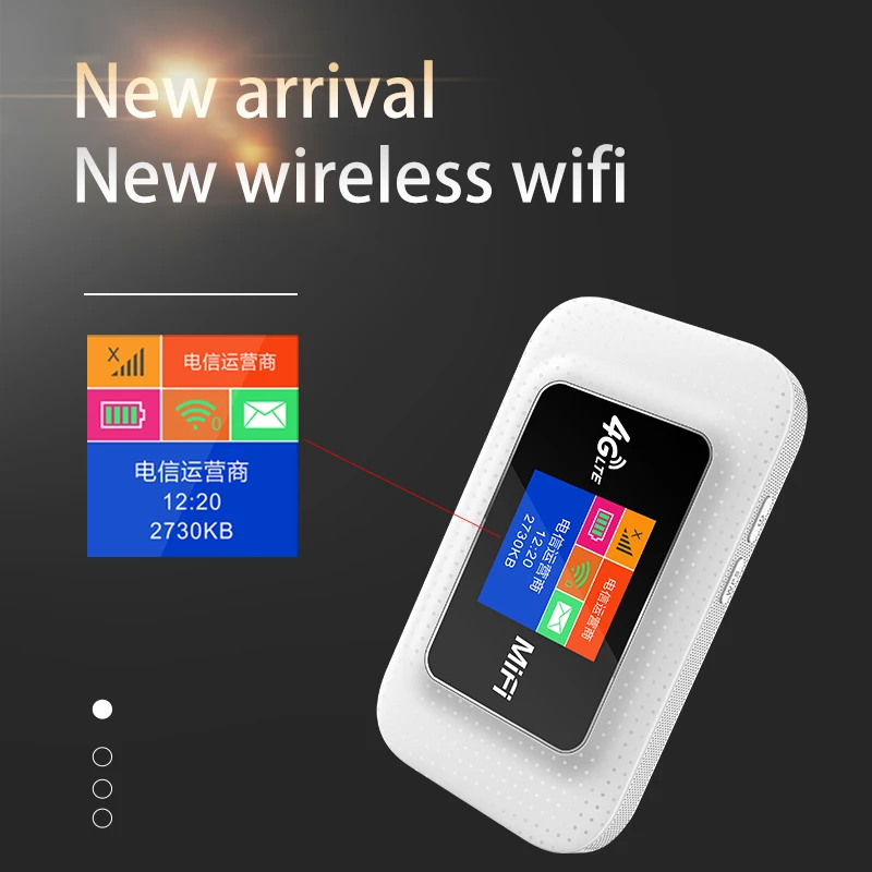 TIANJIE 4G WIFI Router Mobile Modem 2100mAh Battery Travel Partner Wireless Pocket Car With SIM Card Slot